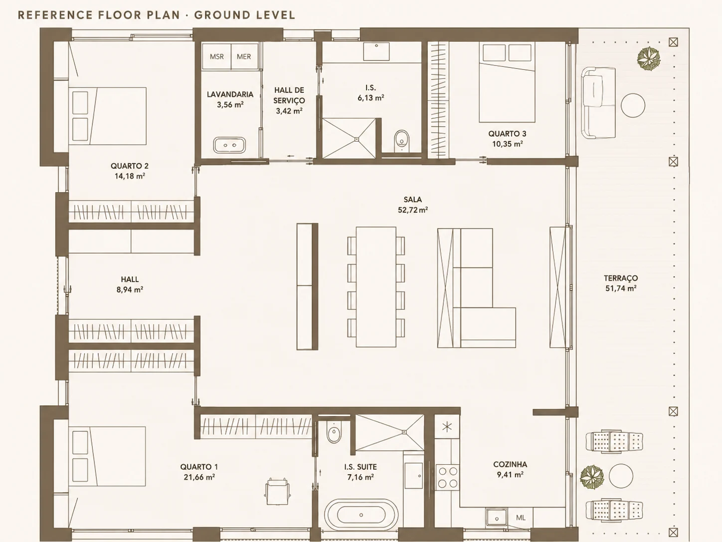 Casa 155 reference floor plan